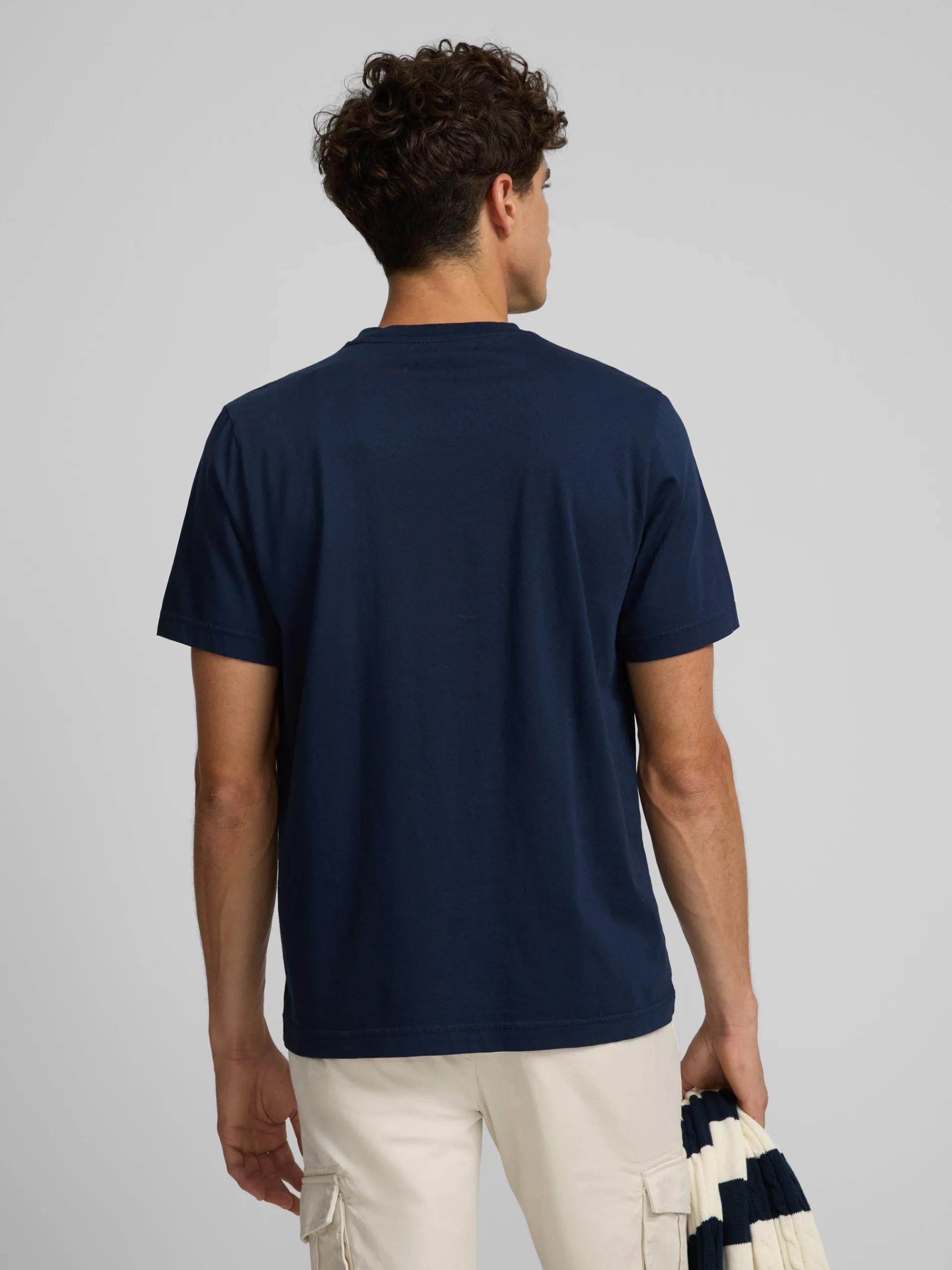 Silbon Smart Casual·Camisetas-Pack 2x camiseta miniraqueta blanca marina Azul marino
