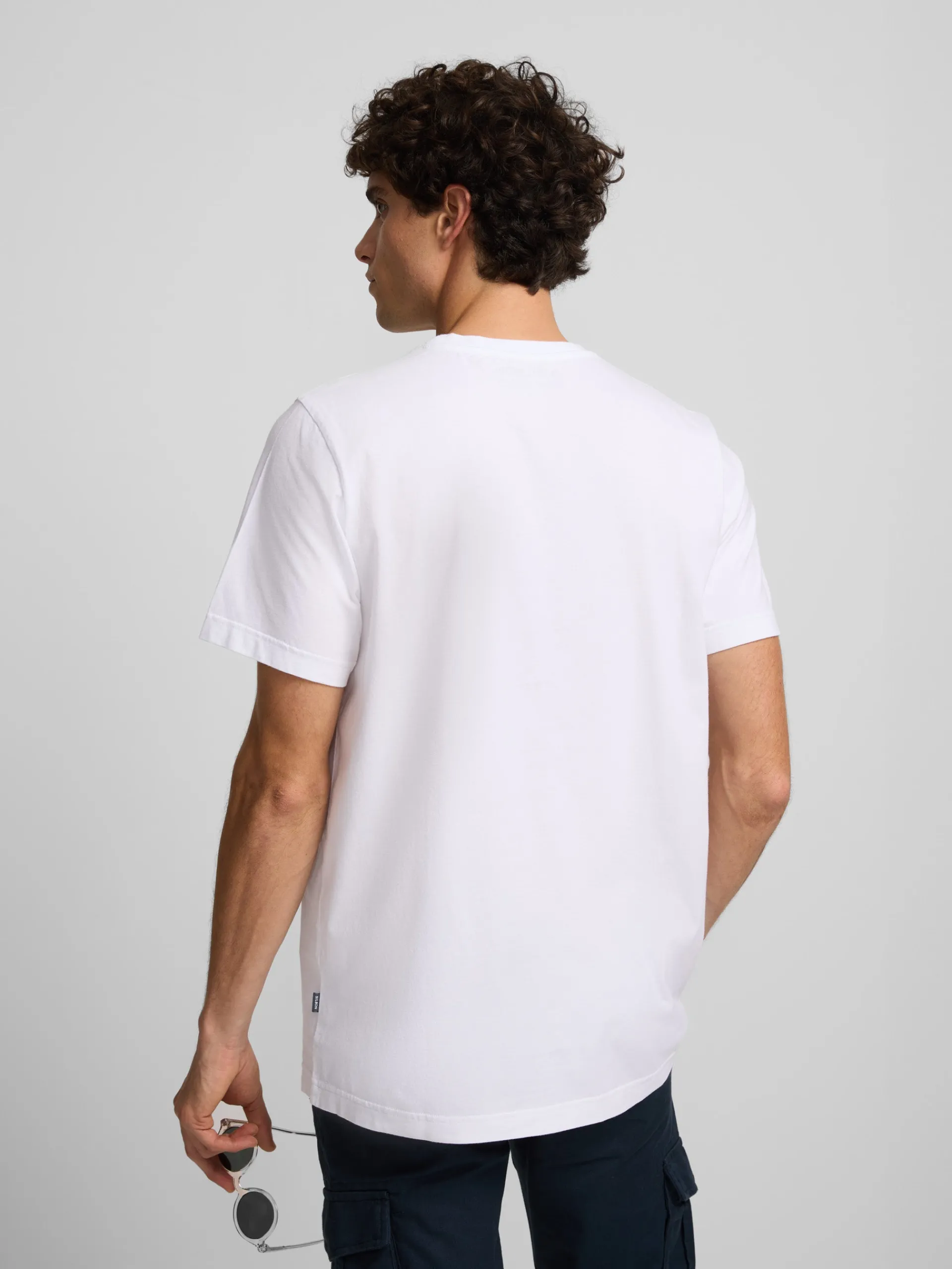 Silbon Smart Casual·Camisetas-Pack 2x camiseta miniraqueta blanca marina Azul marino