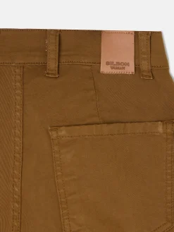 Silbon Pantalones-Pantalon cargo Camel