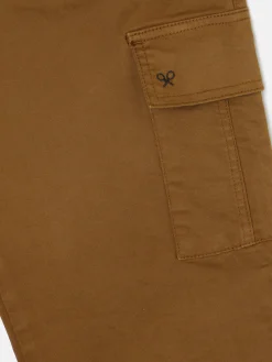 Silbon Pantalones-Pantalon cargo Camel