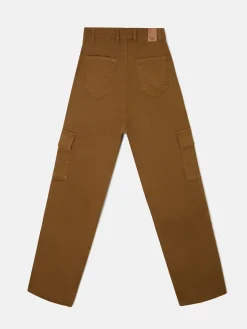 Silbon Pantalones-Pantalon cargo Camel