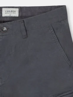Silbon Smart Casual·Pantalones Y Vaqueros-Pantalon cargo casual gris oscuro Gris oscuro