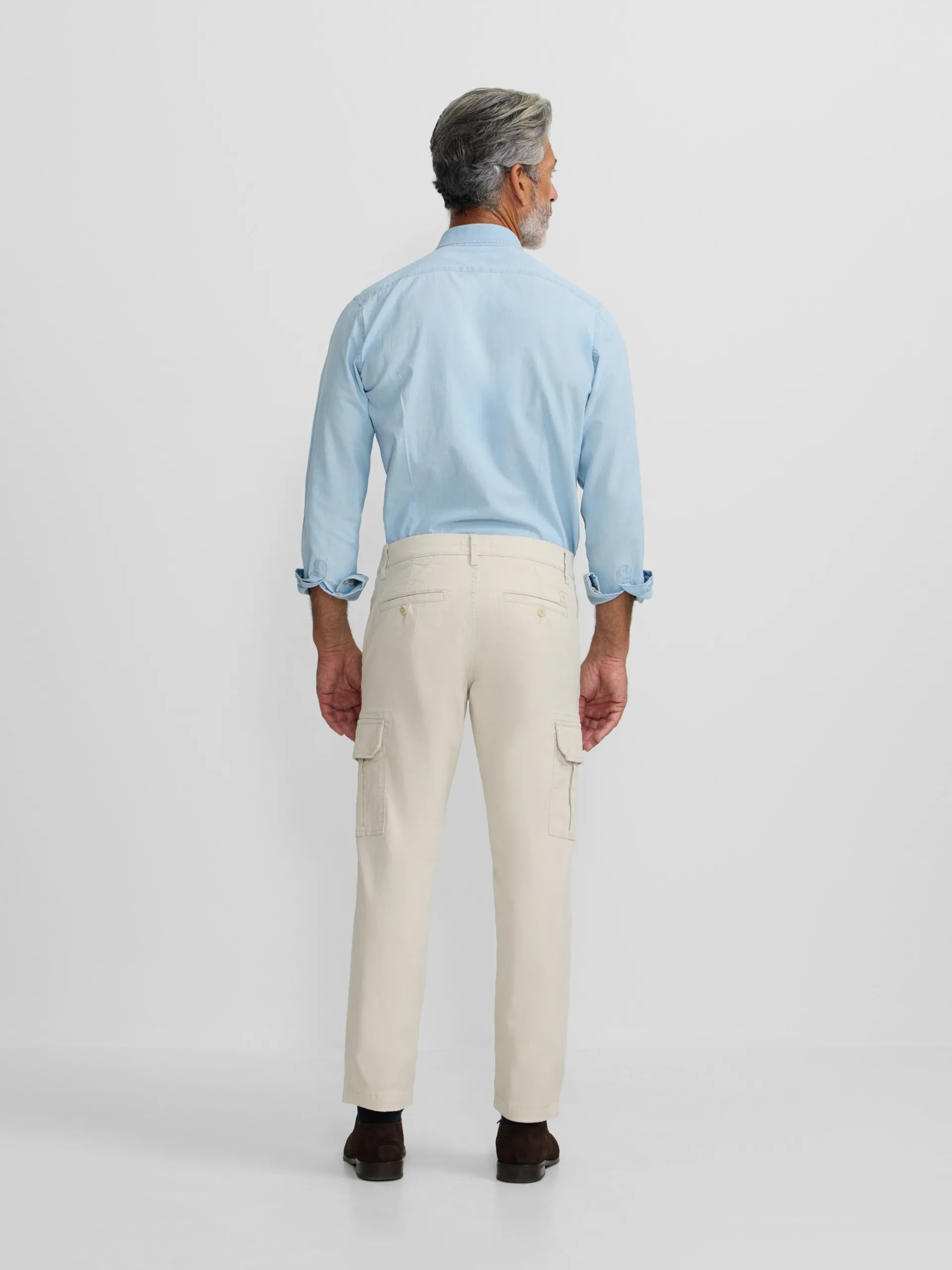 Silbon Smart Casual·Pantalones Y Vaqueros-Pantalon cargo casual Piedra