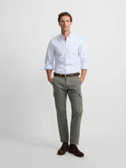 Silbon Smart Casual·Pantalones Y Vaqueros-Pantalon cargo casual Verde