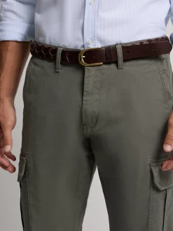 Silbon Smart Casual·Pantalones Y Vaqueros-Pantalon cargo casual Verde