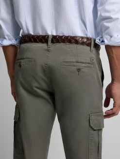 Silbon Smart Casual·Pantalones Y Vaqueros-Pantalon cargo casual Verde