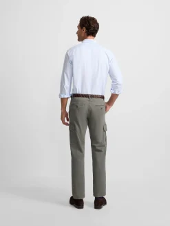 Silbon Smart Casual·Pantalones Y Vaqueros-Pantalon cargo casual Verde