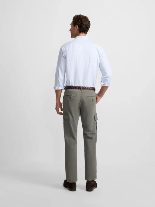 Silbon Smart Casual·Pantalones Y Vaqueros-Pantalon cargo casual Verde