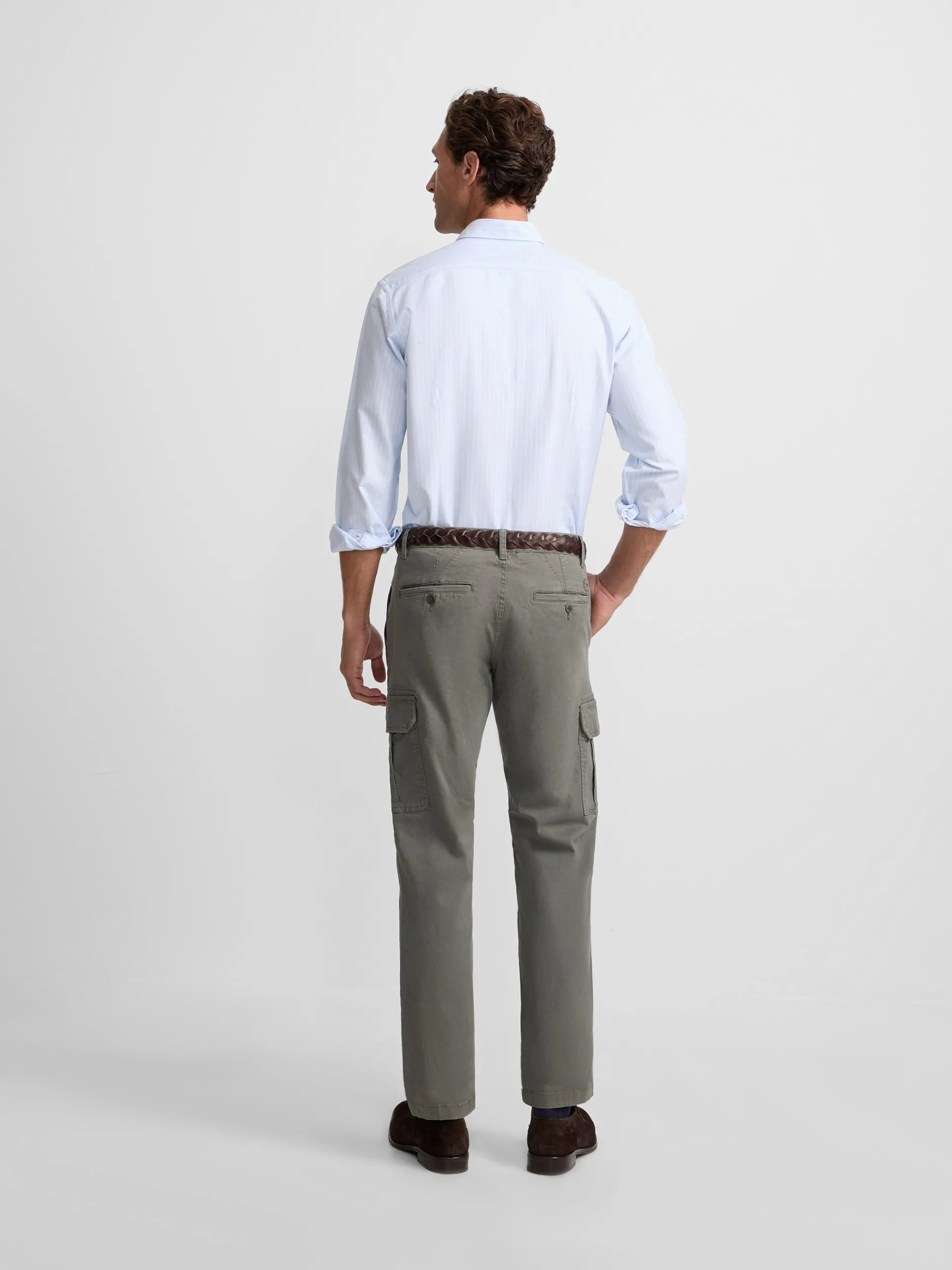 Silbon Smart Casual·Pantalones Y Vaqueros-Pantalon cargo casual Verde
