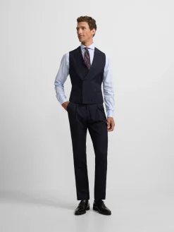 Silbon Formal Y Etiqueta·Chaqués Y Esmoquin-Pantalon chaque espiga azul marino Azul marino