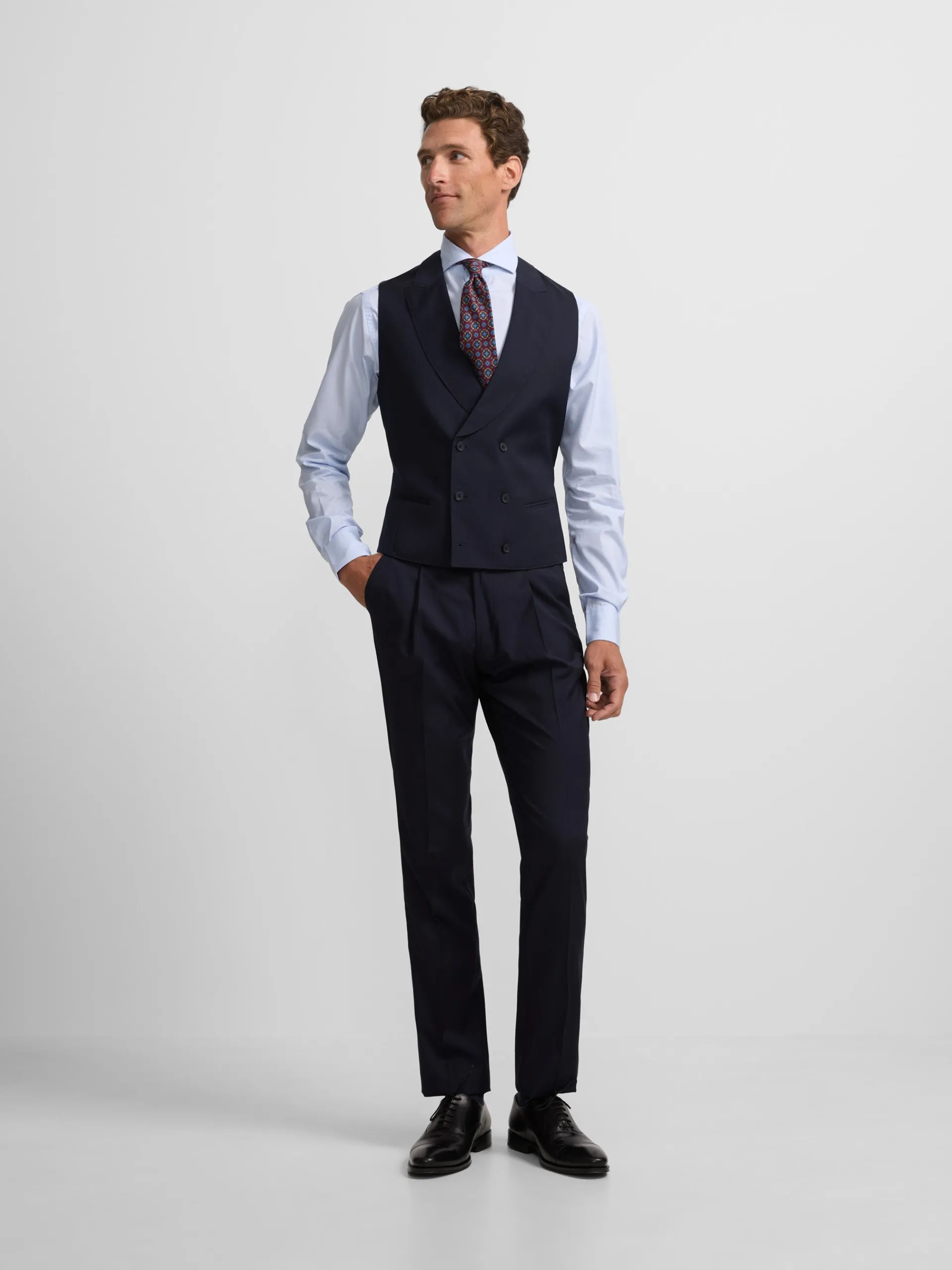 Silbon Formal Y Etiqueta·Chaqués Y Esmoquin-Pantalon chaque espiga azul marino Azul marino