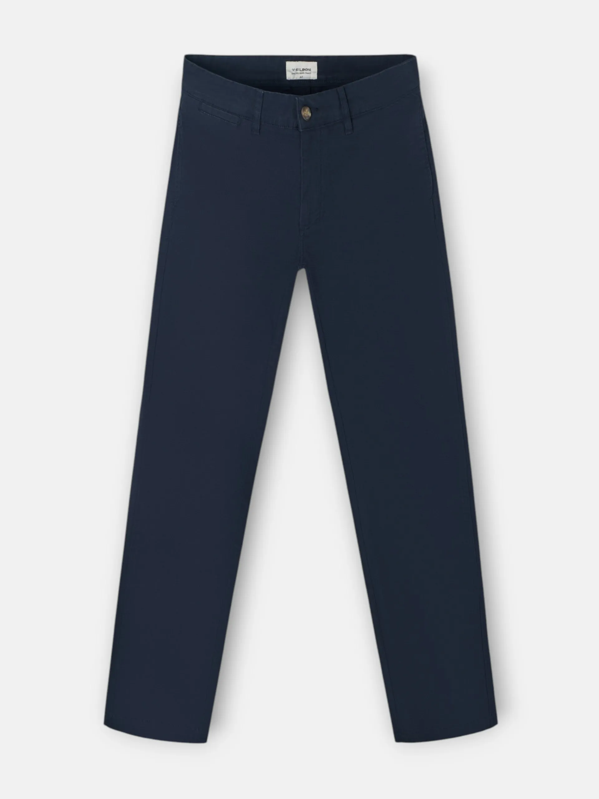 Silbon Smart Casual·Pantalones Y Vaqueros-Pantalon chino casual azul marino Azul marino