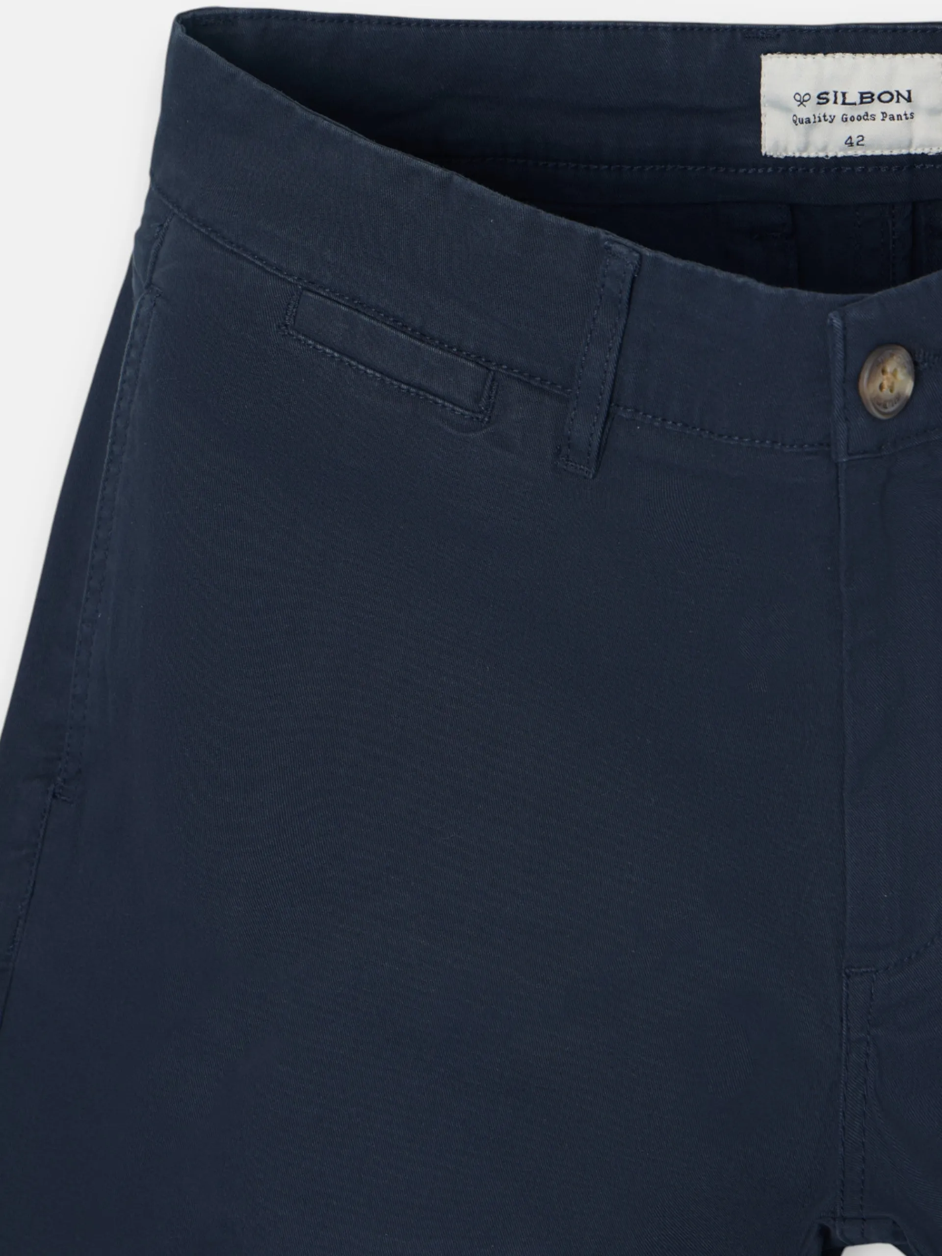 Silbon Smart Casual·Pantalones Y Vaqueros-Pantalon chino casual azul marino Azul marino