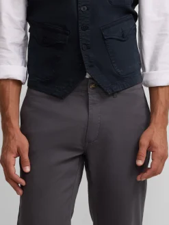 Silbon Smart Casual·Pantalones Y Vaqueros-Pantalon chino casual gris oscuro Gris oscuro