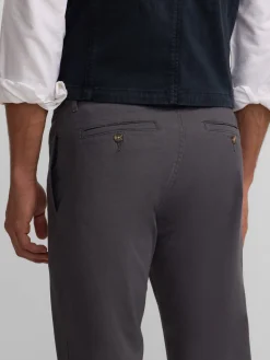 Silbon Smart Casual·Pantalones Y Vaqueros-Pantalon chino casual gris oscuro Gris oscuro
