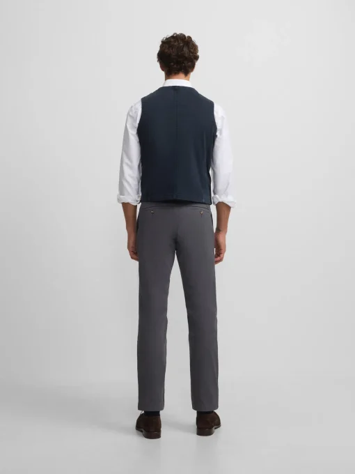Silbon Smart Casual·Pantalones Y Vaqueros-Pantalon chino casual gris oscuro Gris oscuro