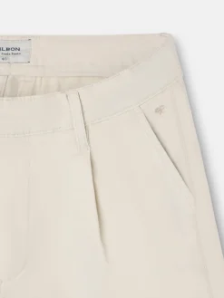 Silbon Smart Casual·Pantalones Y Vaqueros-Pantalon chino casual pinzas Piedra