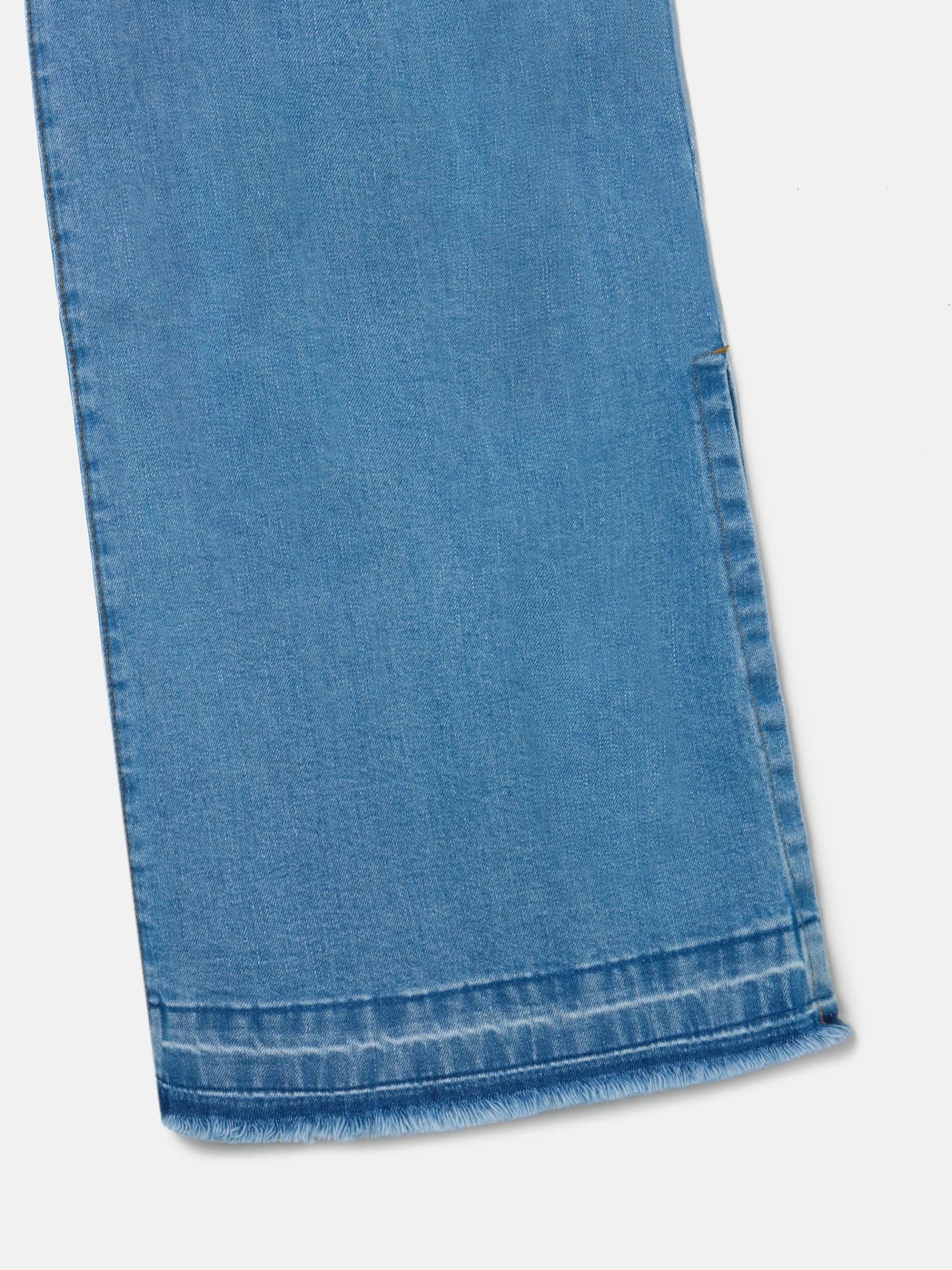 Silbon Pantalones-Pantalon culotte bolsillos denim Azul