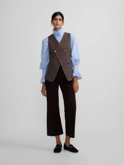 Silbon Pantalones-Pantalon culotte marinero marron oscuro Marron oscuro