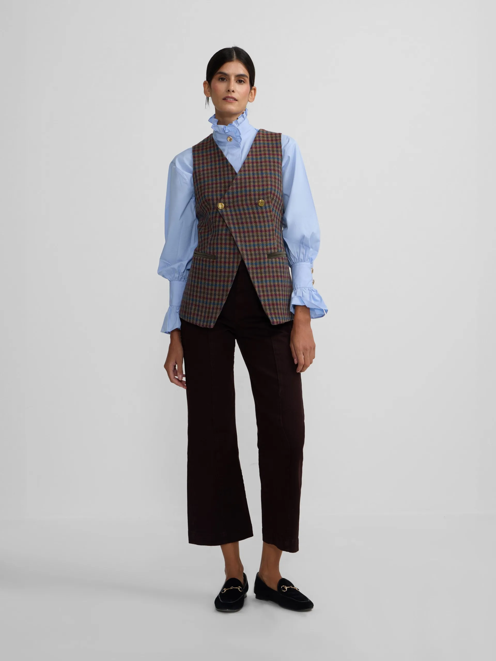 Silbon Pantalones-Pantalon culotte marinero marron oscuro Marron oscuro