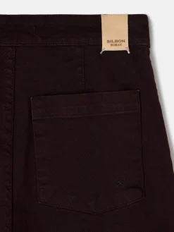 Silbon Pantalones-Pantalon culotte marinero marron oscuro Marron oscuro