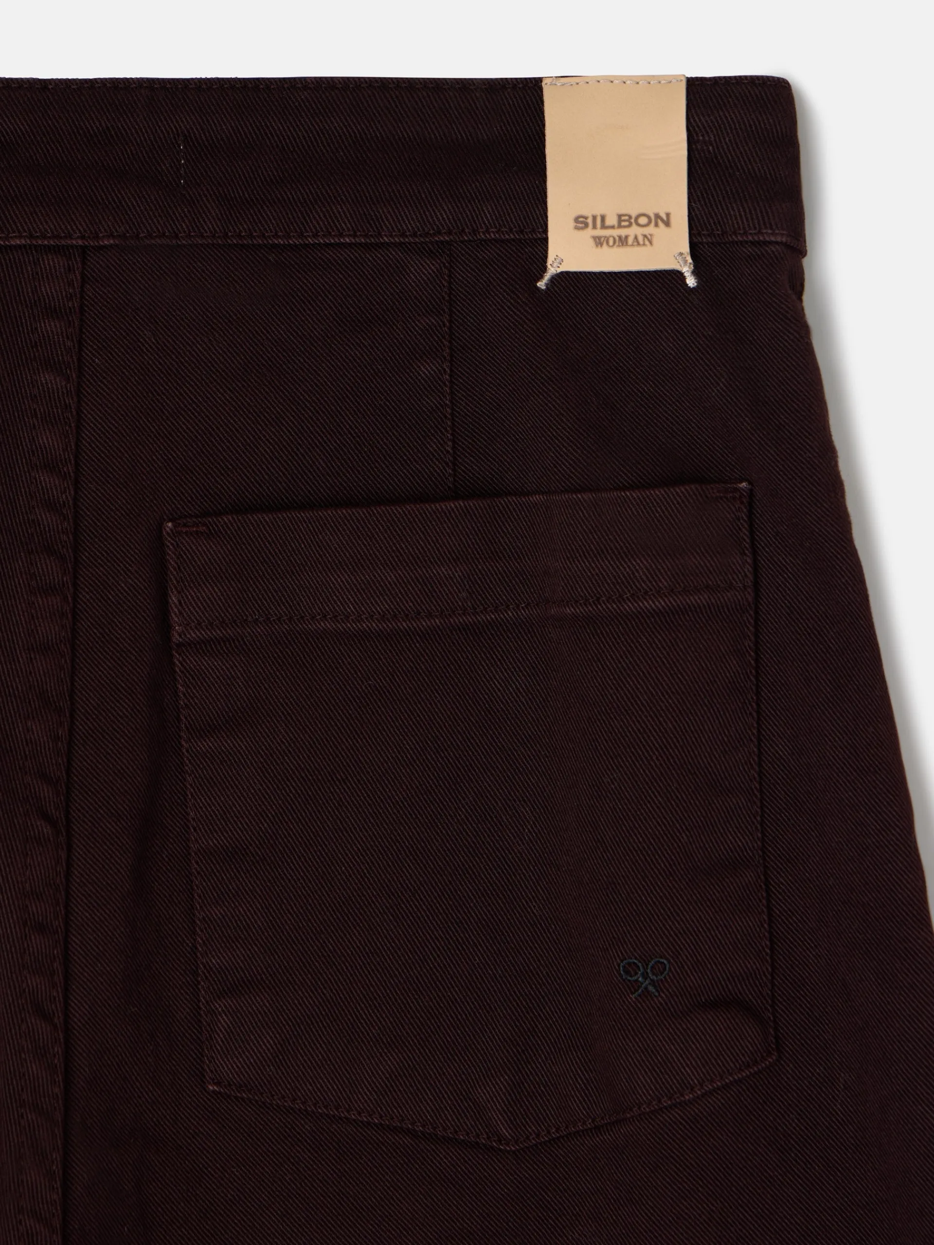 Silbon Pantalones-Pantalon culotte marinero marron oscuro Marron oscuro