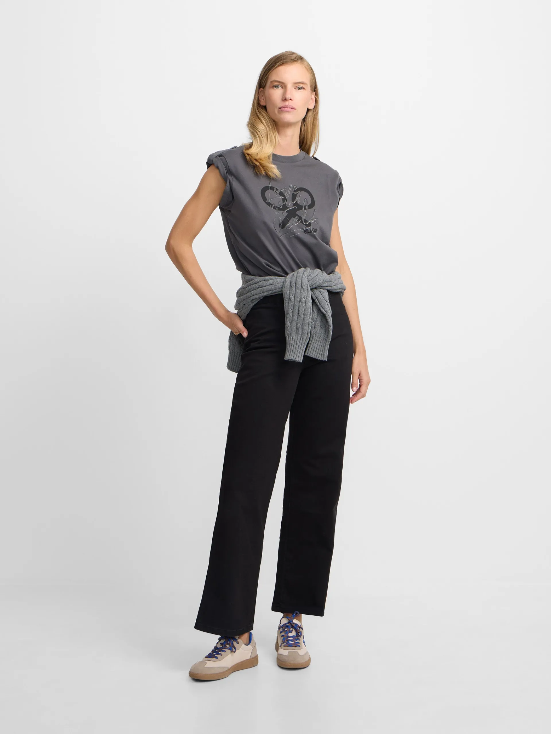 Silbon Pantalones-Pantalon culotte Negro