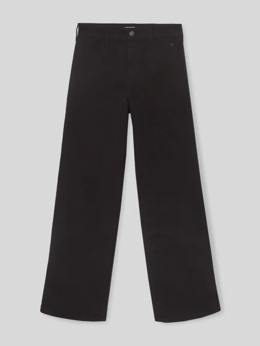 Silbon Pantalones-Pantalon culotte Negro