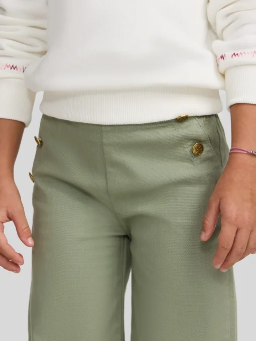 Silbon Pantalones-Pantalon girl marinero Verde