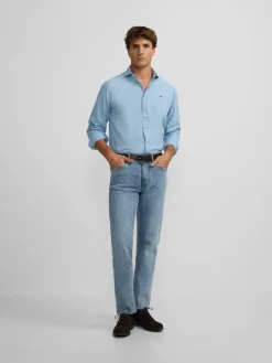 Silbon Smart Casual·Pantalones Y Vaqueros-Pantalon sport denim azul medio Azul medio
