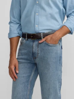 Silbon Smart Casual·Pantalones Y Vaqueros-Pantalon sport denim azul medio Azul medio