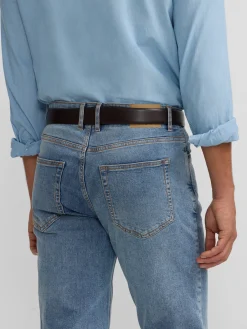 Silbon Smart Casual·Pantalones Y Vaqueros-Pantalon sport denim azul medio Azul medio