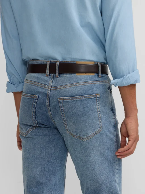 Silbon Smart Casual·Pantalones Y Vaqueros-Pantalon sport denim azul medio Azul medio