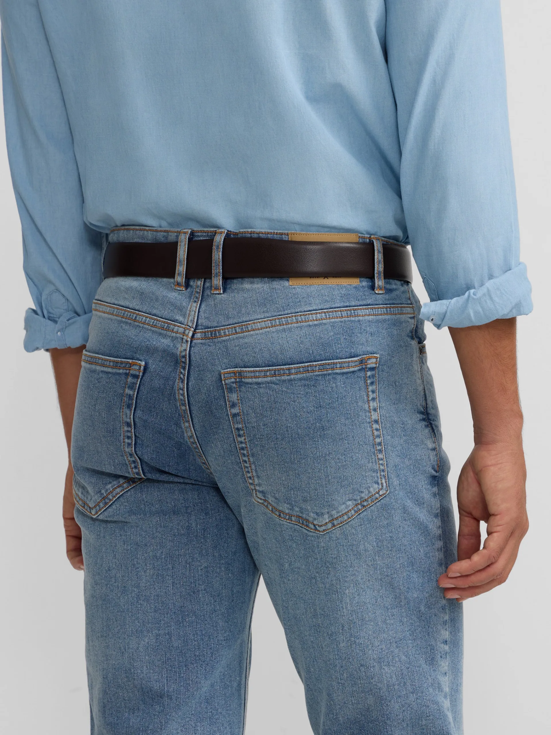Silbon Smart Casual·Pantalones Y Vaqueros-Pantalon sport denim azul medio Azul medio