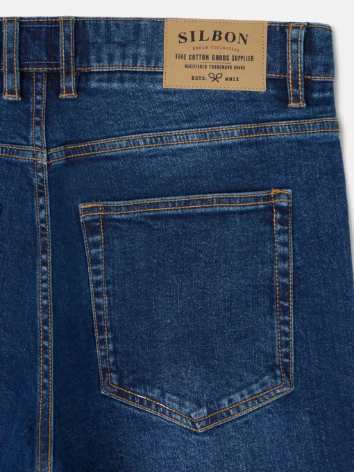 Silbon Smart Casual·Pantalones Y Vaqueros-Pantalon sport denim azul oscuro Azul oscuro