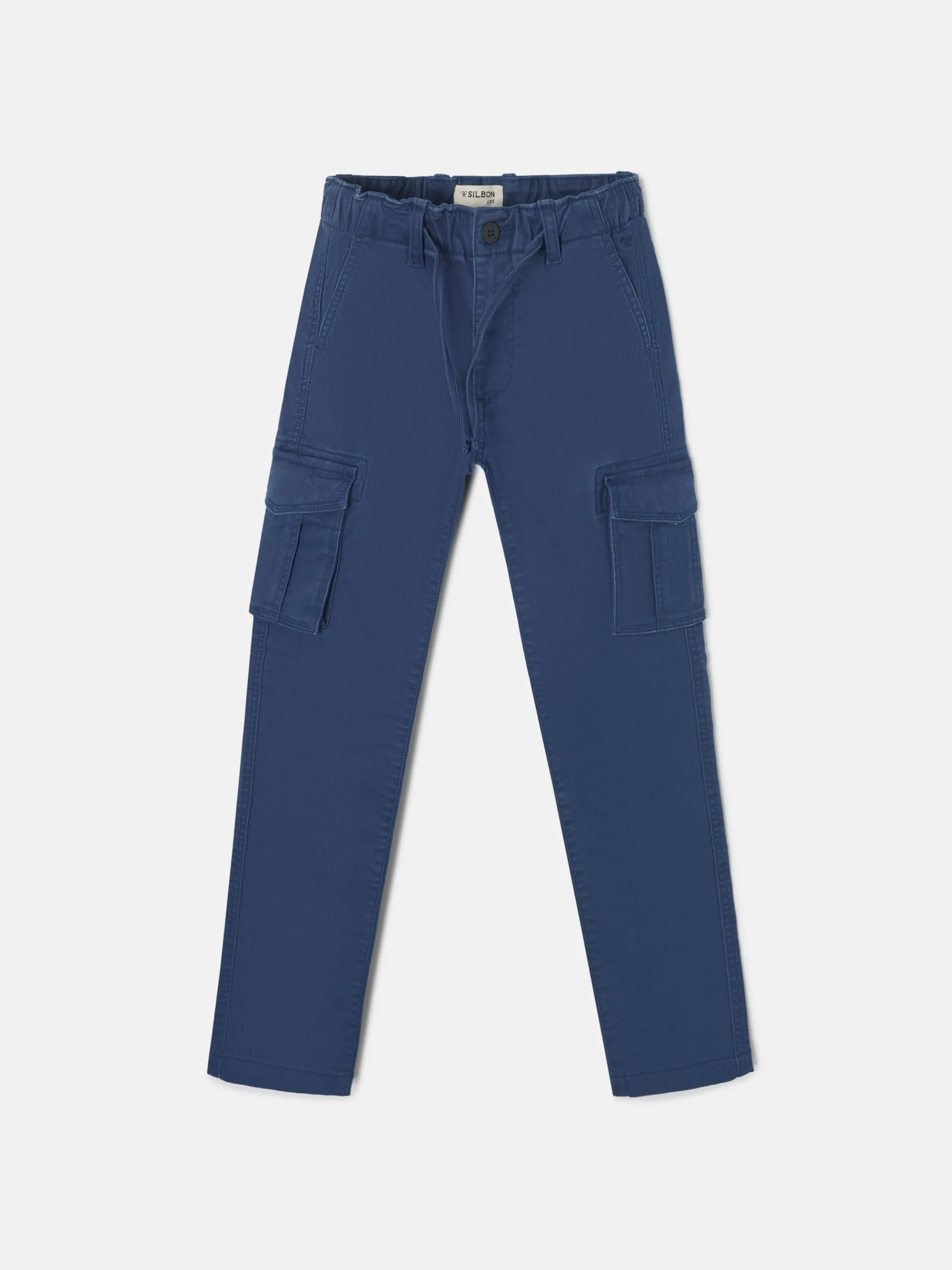 Silbon Pantalones-Pantalon sport kids cargo style azul marino Azul marino
