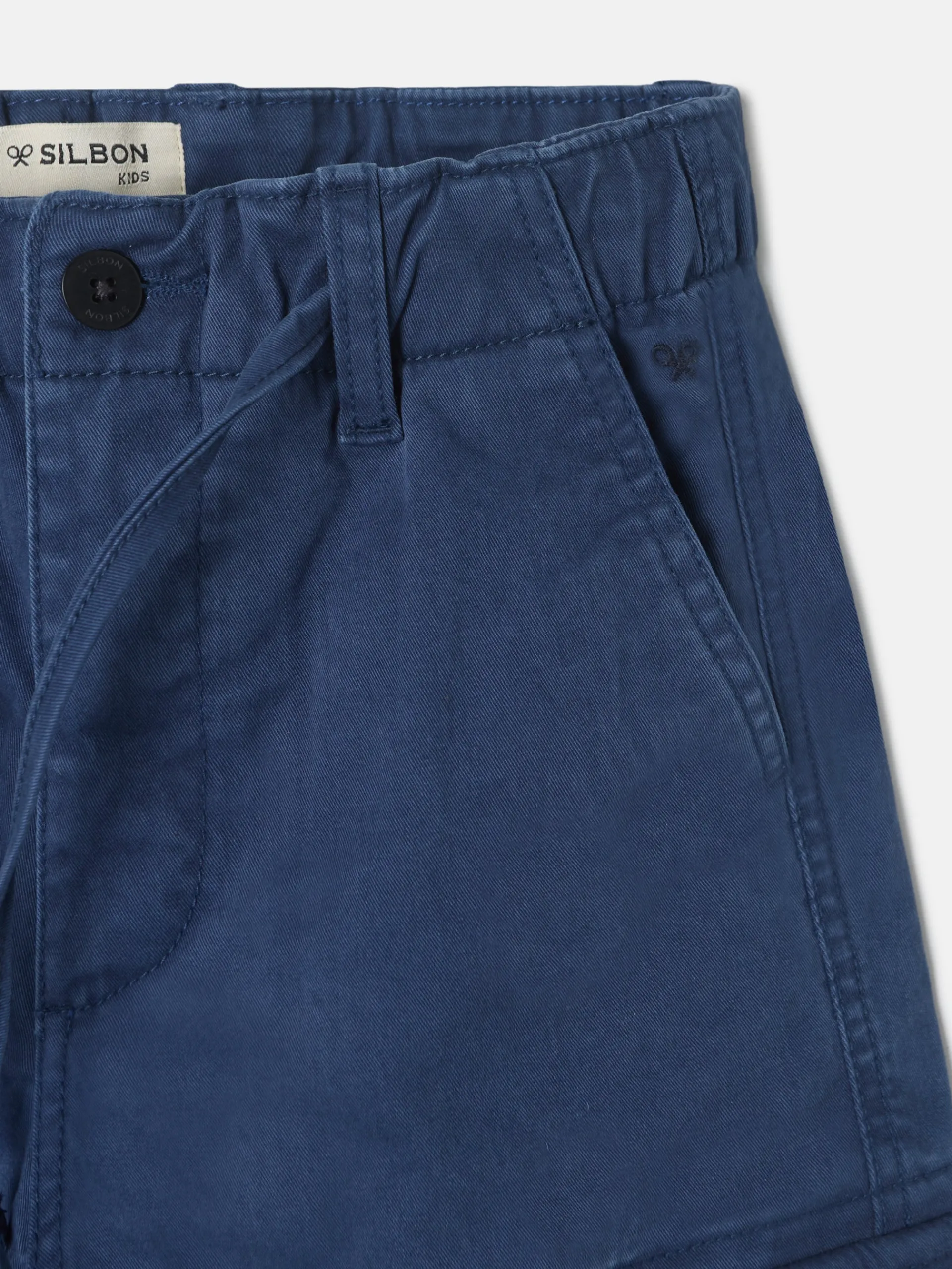 Silbon Pantalones-Pantalon sport kids cargo style azul marino Azul marino