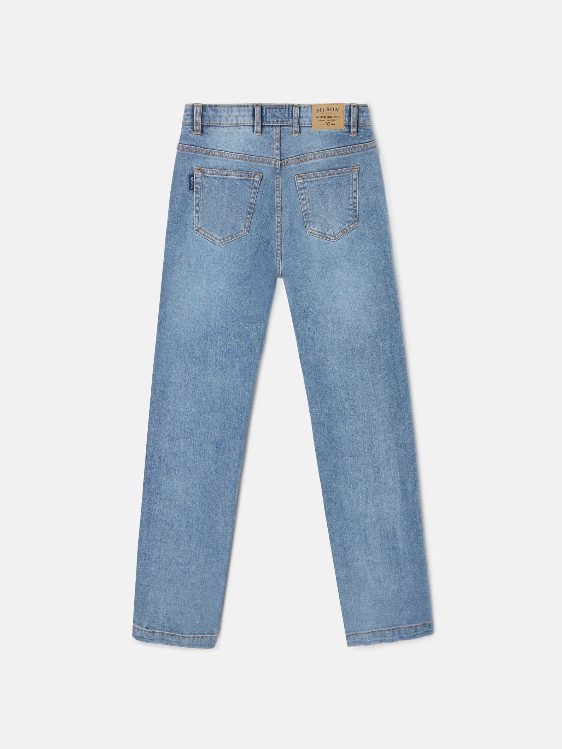 Silbon Pantalones-Pantalon sport kids jeans Azul