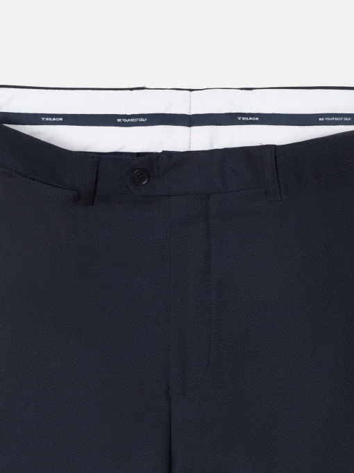 Silbon Formal Y Etiqueta·Trajes-Pantalon suit ojo de perdiz navy Azul marino