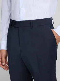 Silbon Formal Y Etiqueta·Pantalones De Vestir-Pantalon vestir classic azul medio Azul medio