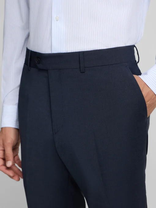 Silbon Formal Y Etiqueta·Pantalones De Vestir-Pantalon vestir classic azul medio Azul medio