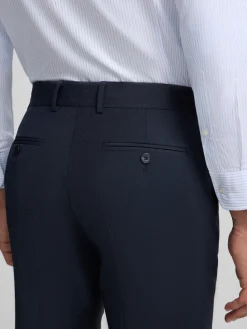 Silbon Formal Y Etiqueta·Pantalones De Vestir-Pantalon vestir classic azul medio Azul medio