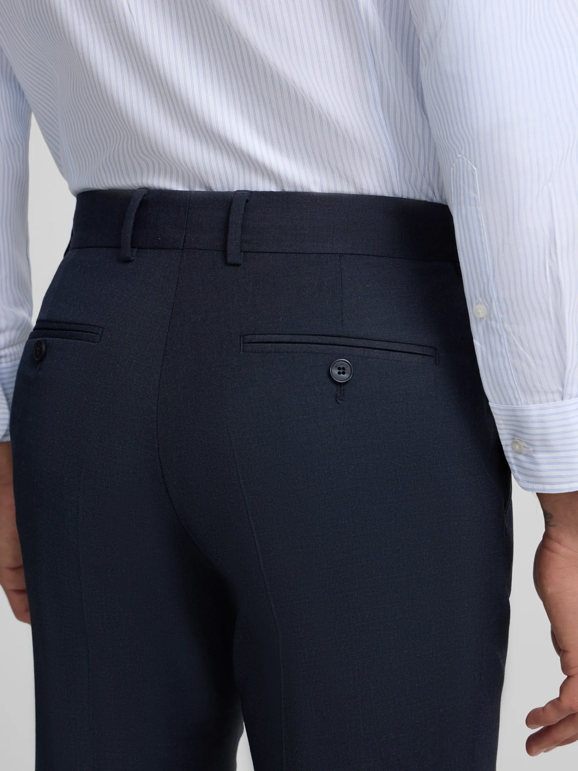 Silbon Formal Y Etiqueta·Pantalones De Vestir-Pantalon vestir classic azul medio Azul medio