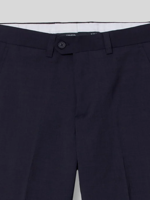 Silbon Formal Y Etiqueta·Pantalones De Vestir-Pantalon vestir classic azul medio Azul medio