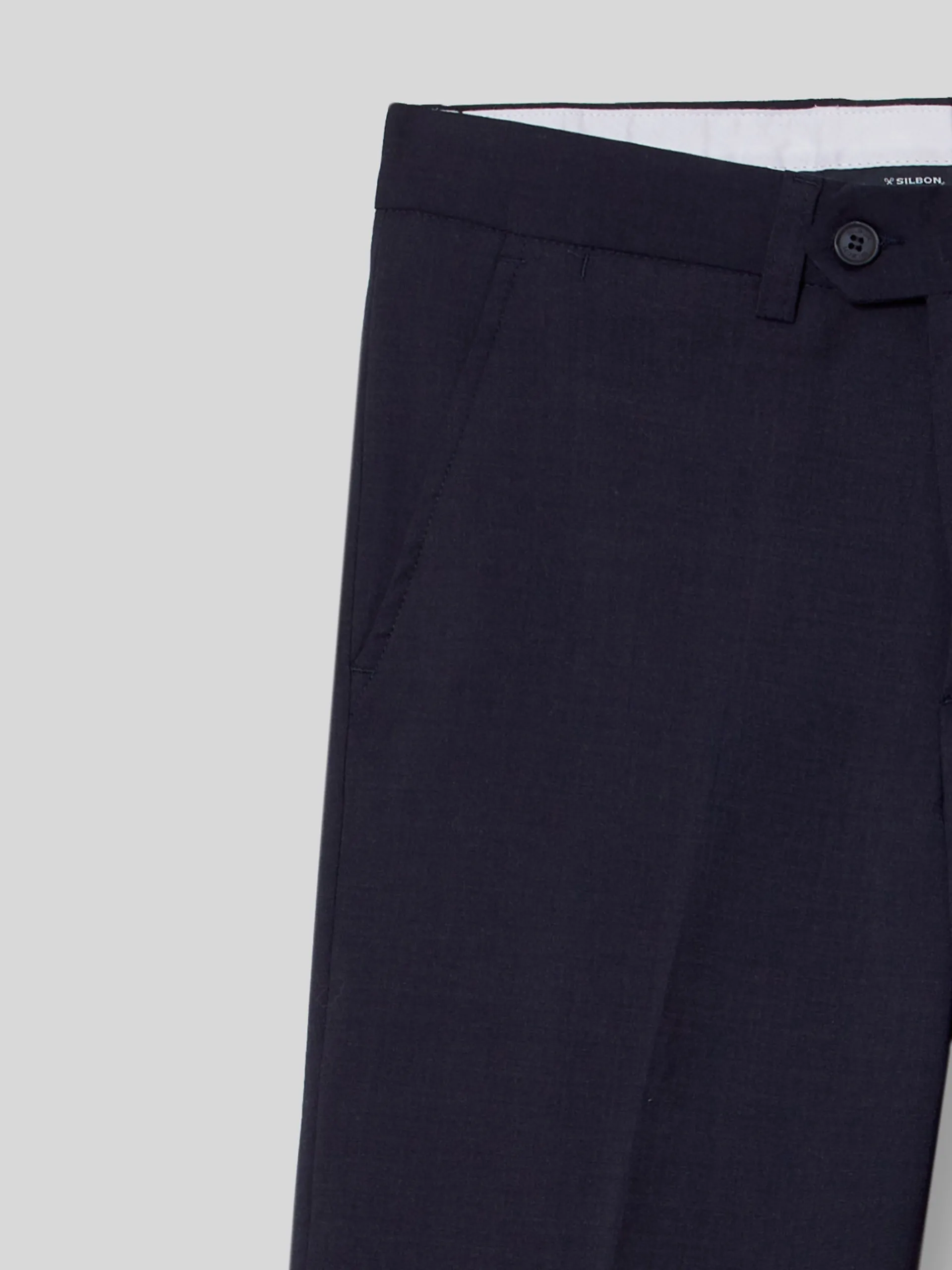 Silbon Formal Y Etiqueta·Pantalones De Vestir-Pantalon vestir classic azul medio Azul medio
