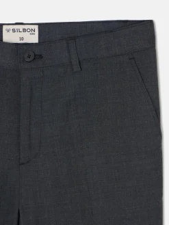 Silbon Pantalones-Pantalon vestir kids clasico Gris