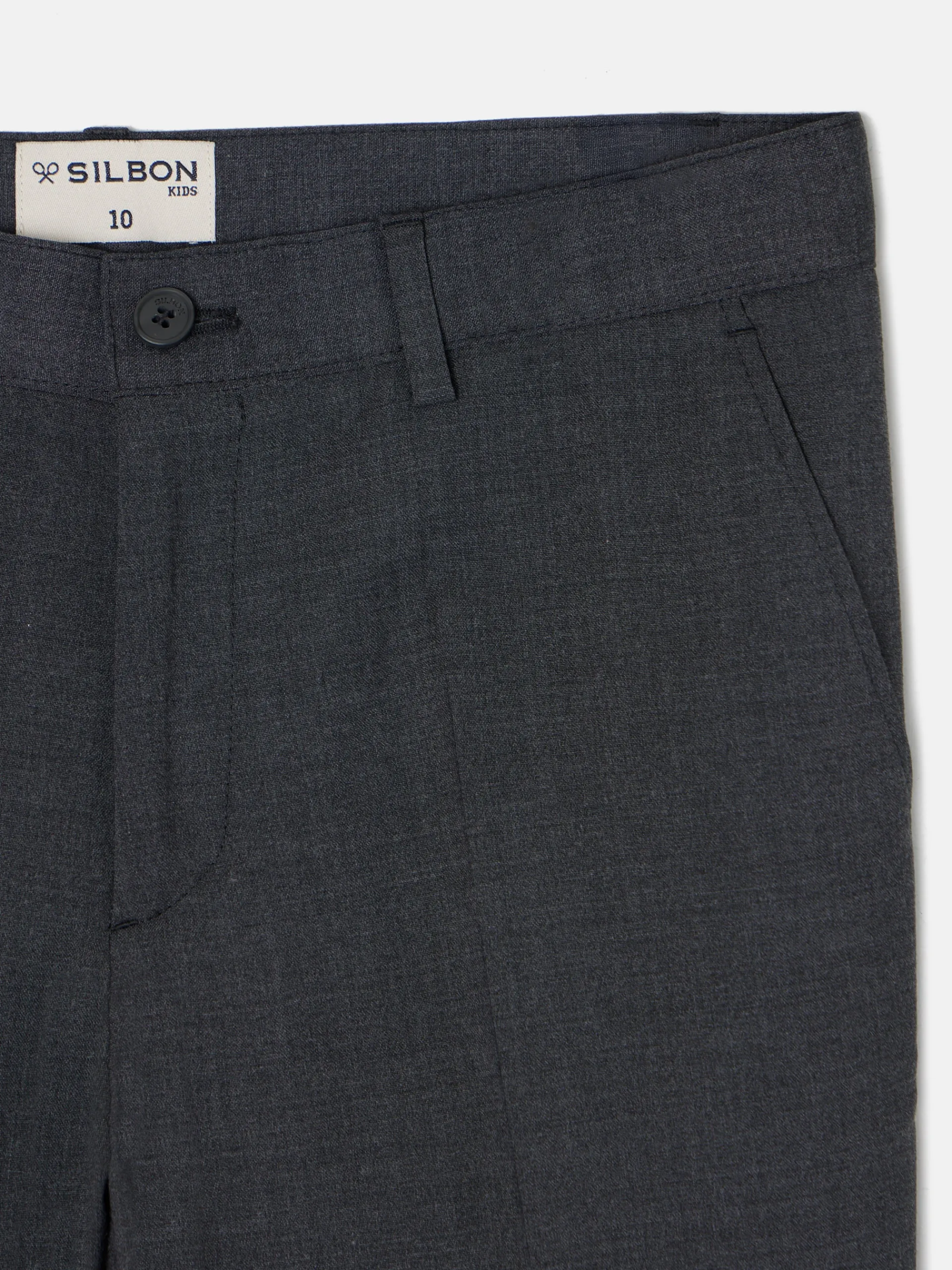Silbon Pantalones-Pantalon vestir kids clasico Gris
