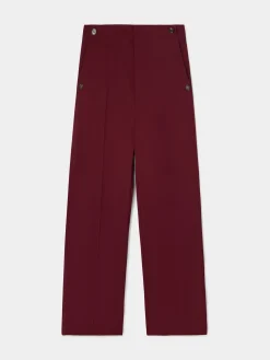 Silbon Pantalones-Pantalon vestir marinero Burdeos