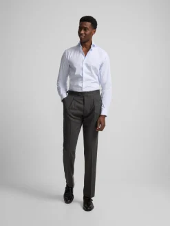 Silbon Formal Y Etiqueta·Pantalones De Vestir-Pantalon vestir pinzas gris marengo Gris marengo
