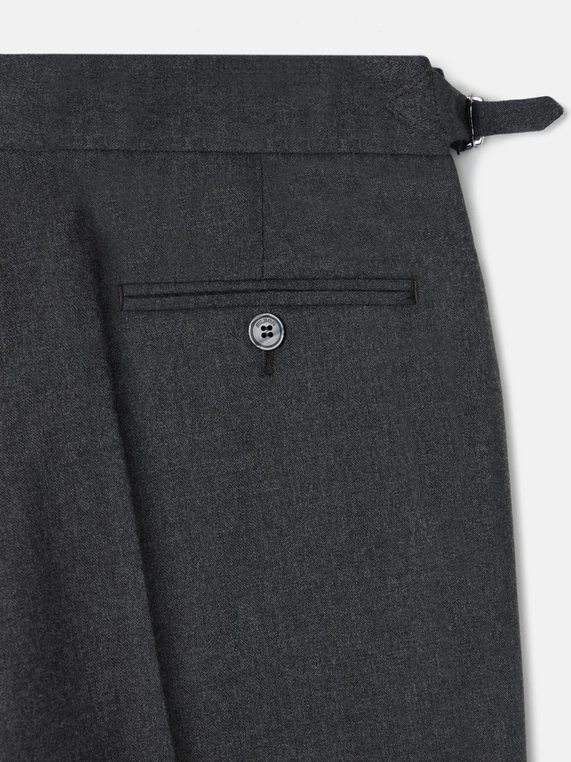 Silbon Formal Y Etiqueta·Pantalones De Vestir-Pantalon vestir pinzas gris marengo Gris marengo